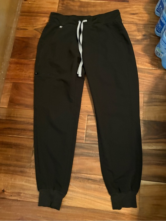 Figs Pants - FIGS Black High Waisted Jogger Scrub Pants XS Medical Nurse Stretch (0924)
